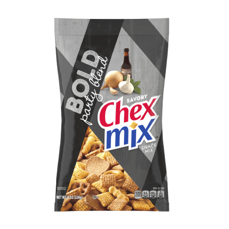 Chex Mix Savory in Bold Party Blend flavor, front of pack