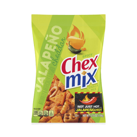 Chex Mix Jalapeno flavor, front of pack