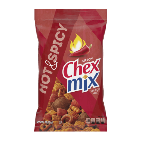 Chex Mix in Hot & Spicy flavor, front of pack